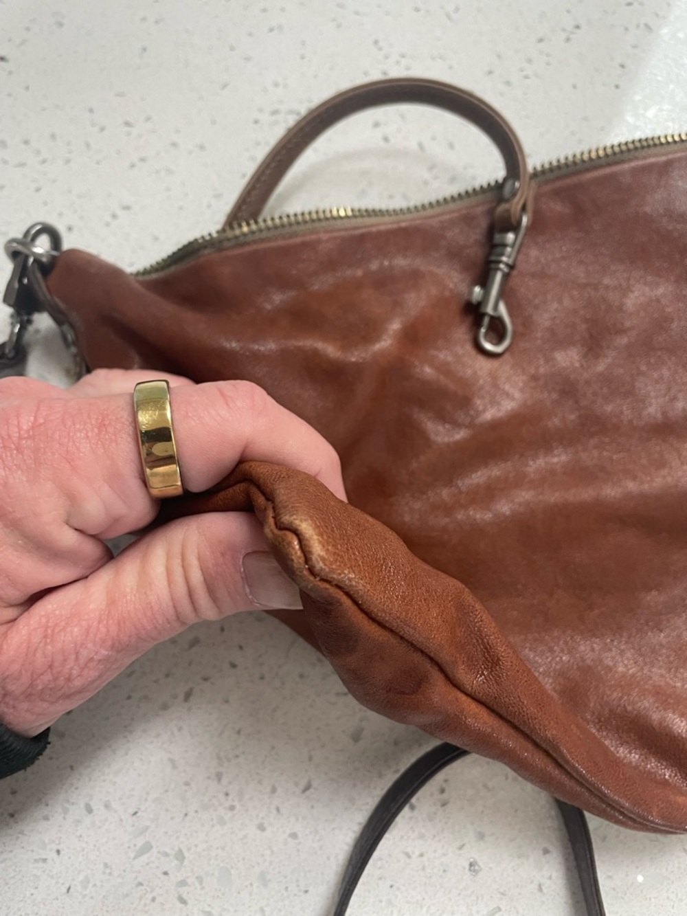 Fossil-style Leather Crossbody by Rough & Tumble - Picture 8 of 12